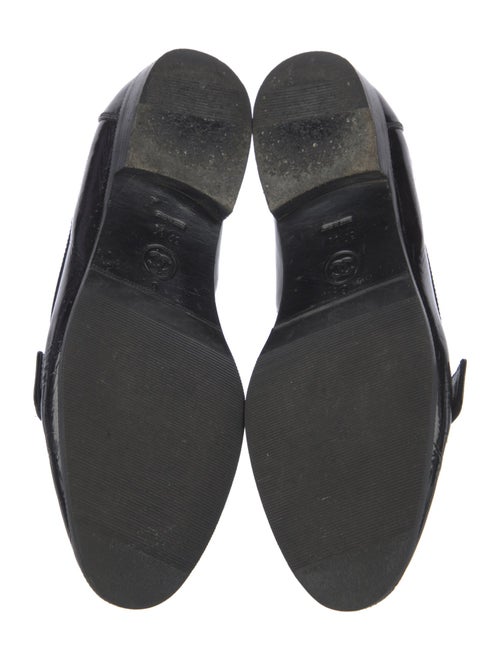 Chanel Interlocking CC Logo Patent Leather Loafers