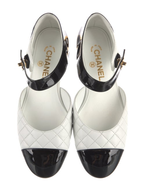 Chanel 2021 Interlocking CC Logo Mary Jane Flats