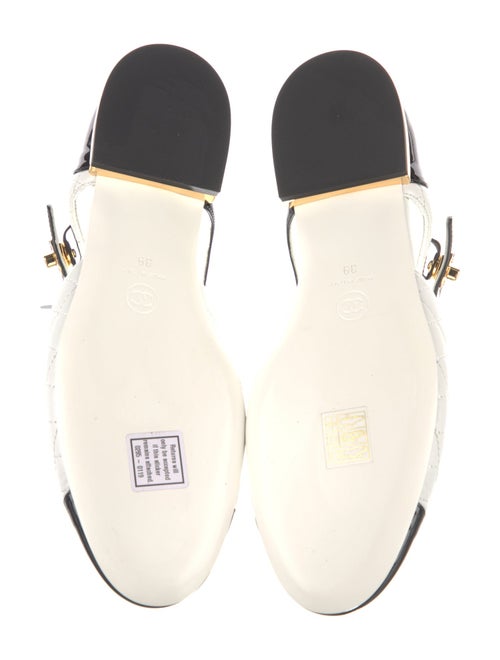 Chanel 2021 Interlocking CC Logo Mary Jane Flats