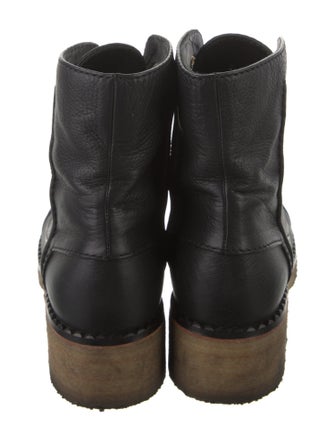 Chanel 2020 Interlocking CC Logo Combat Boots