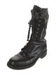 Chanel 2011 Interlocking CC Logo Combat Boots