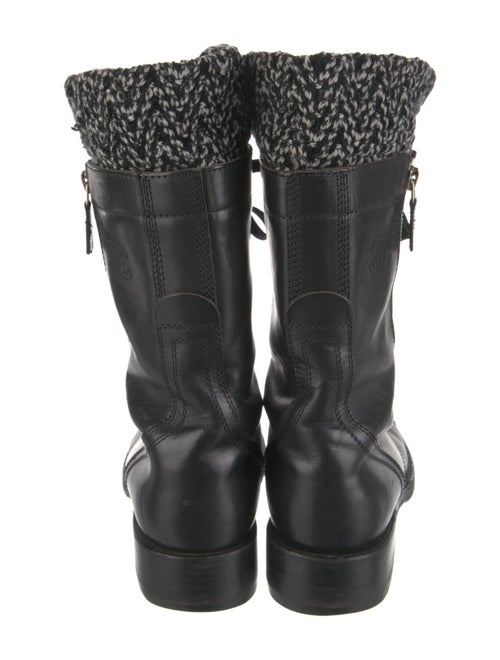 Chanel 2011 Interlocking CC Logo Combat Boots