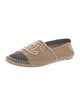 Chanel Interlocking CC Logo Canvas Espadrilles
