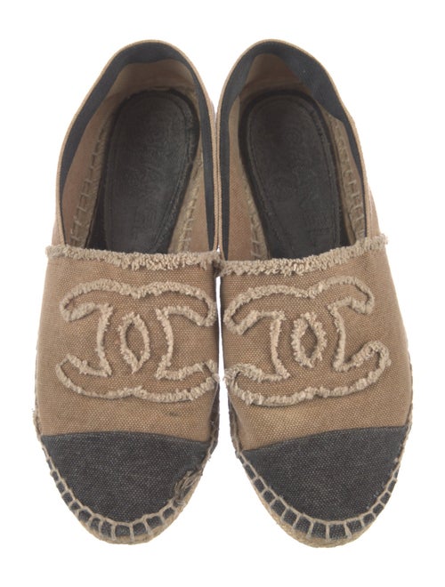 Chanel Interlocking CC Logo Canvas Espadrilles