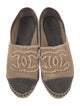 Chanel Interlocking CC Logo Canvas Espadrilles