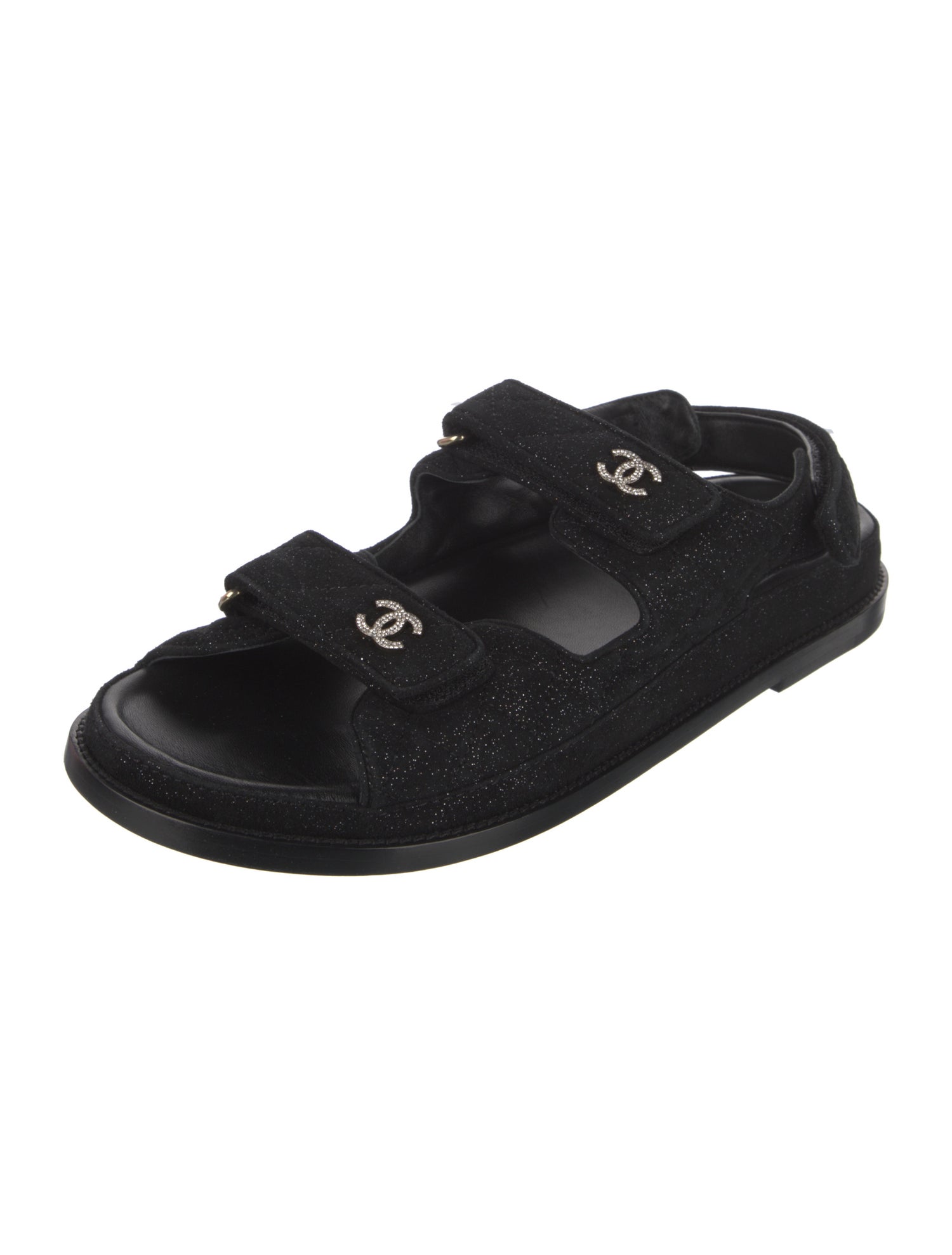 Chanel 2023 Interlocking CC Logo Slingback Sandals