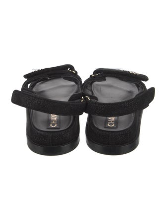 Chanel 2023 Interlocking CC Logo Slingback Sandals