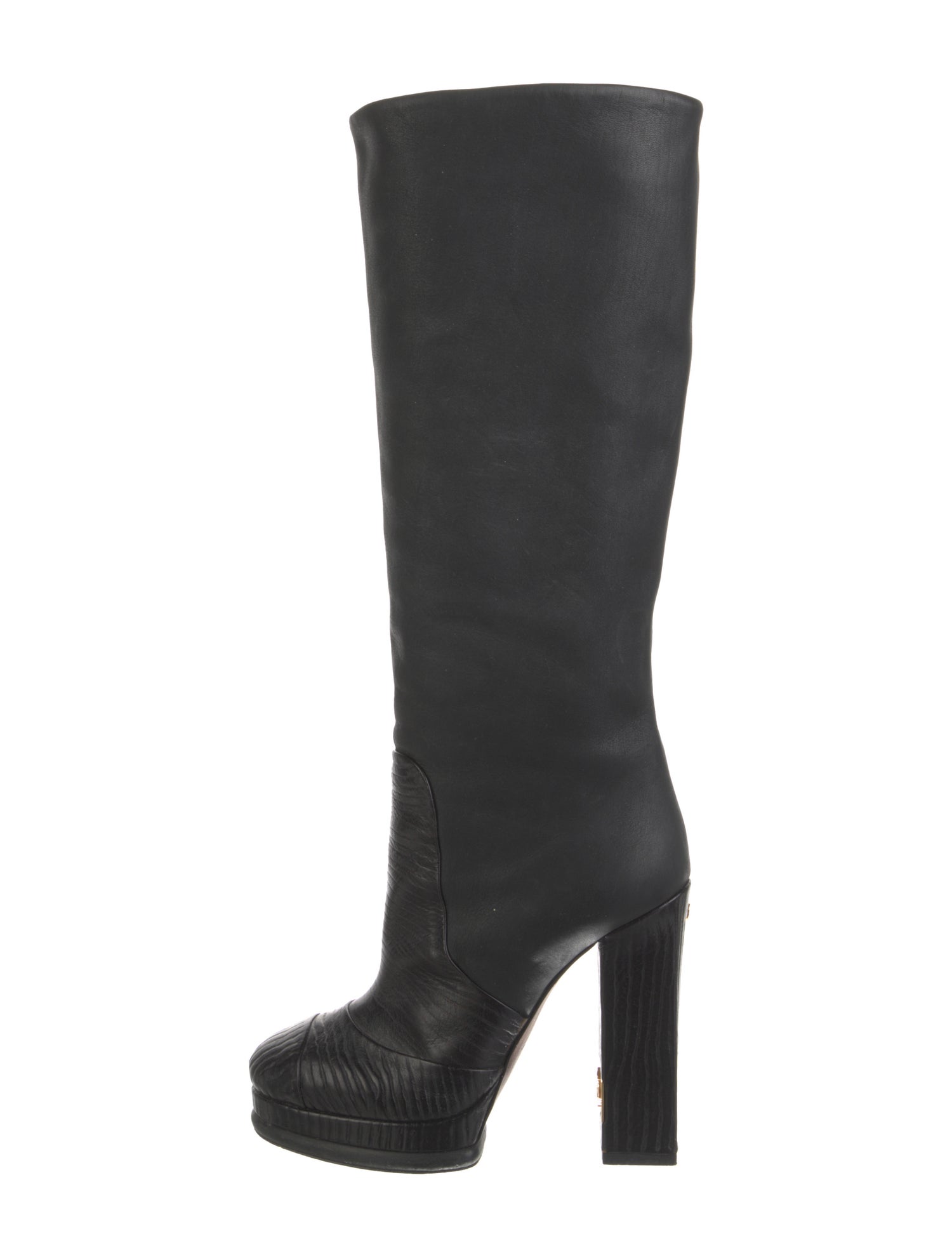 Chanel Interlocking CC Logo Boots