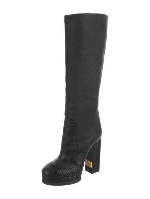 Chanel Interlocking CC Logo Boots