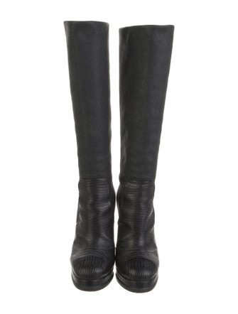 Chanel Interlocking CC Logo Boots