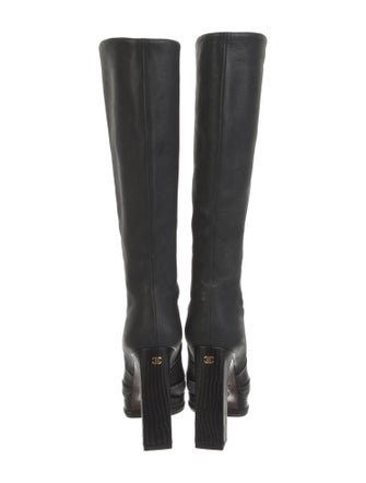 Chanel Interlocking CC Logo Boots