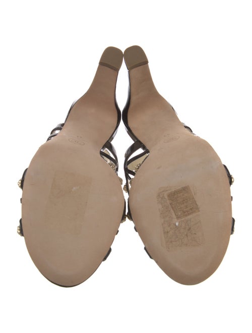 Chanel 2015 Interlocking CC Logo Slingback Sandals