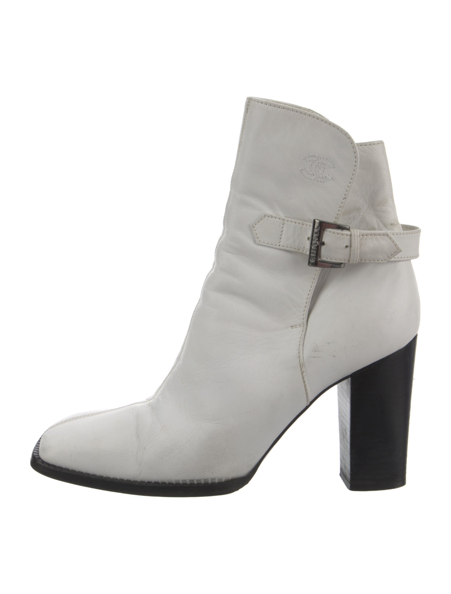 Chanel Vintage Interlocking CC Logo Boots