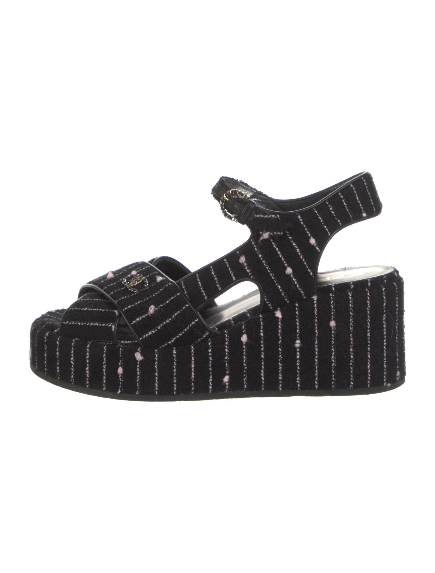 Chanel 2023 Interlocking CC Logo Espadrilles
