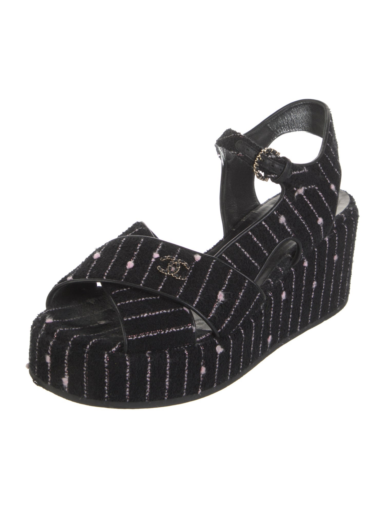 Chanel 2023 Interlocking CC Logo Espadrilles