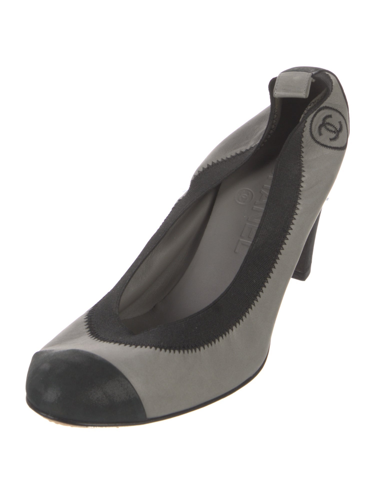 Chanel Stretch Spirit Interlocking CC Logo Pumps