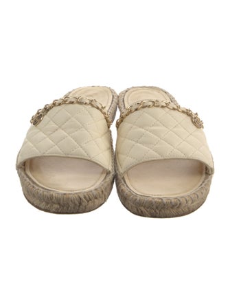 Chanel 2018 Interlocking CC Logo Espadrilles