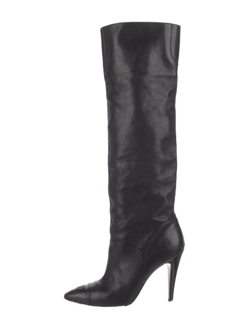 Chanel 2009 Interlocking CC Logo Boots