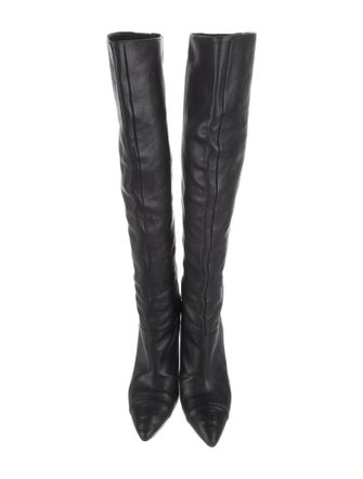 Chanel 2009 Interlocking CC Logo Boots