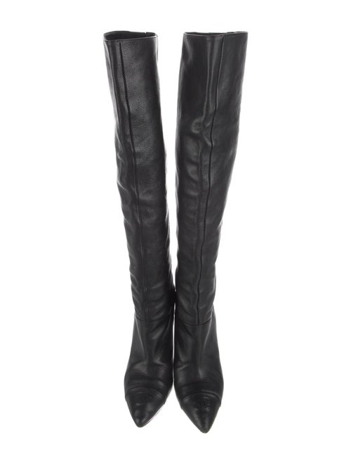 Chanel 2009 Interlocking CC Logo Boots