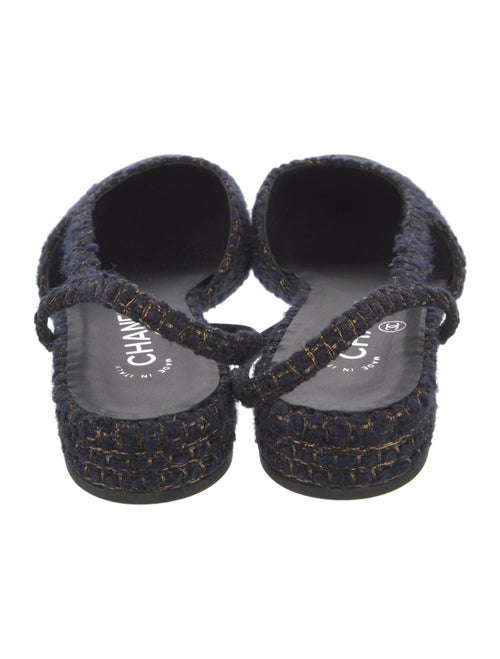 Chanel 2019 Interlocking CC Logo Slingback Flats