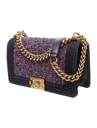Chanel Medium Denim Tweed Boy Bag