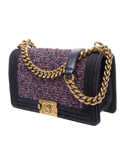 Chanel Medium Denim Tweed Boy Bag