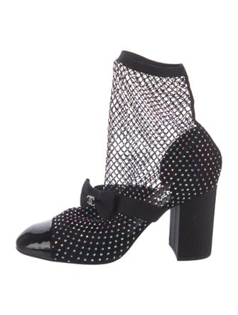 Chanel 2023 Interlocking CC Logo Sock Boots