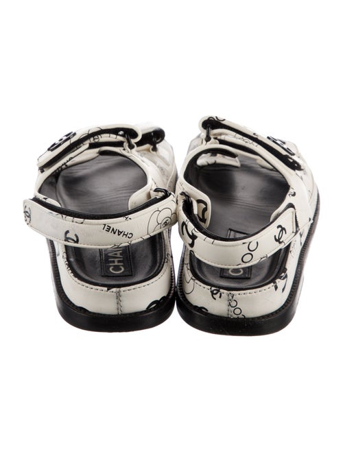 Chanel 2022 Interlocking CC Logo Slingback Sandals