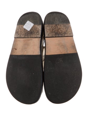 Chanel 2022 Interlocking CC Logo Slingback Sandals