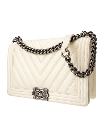 Chanel Chevron Medium Boy Flap Bag