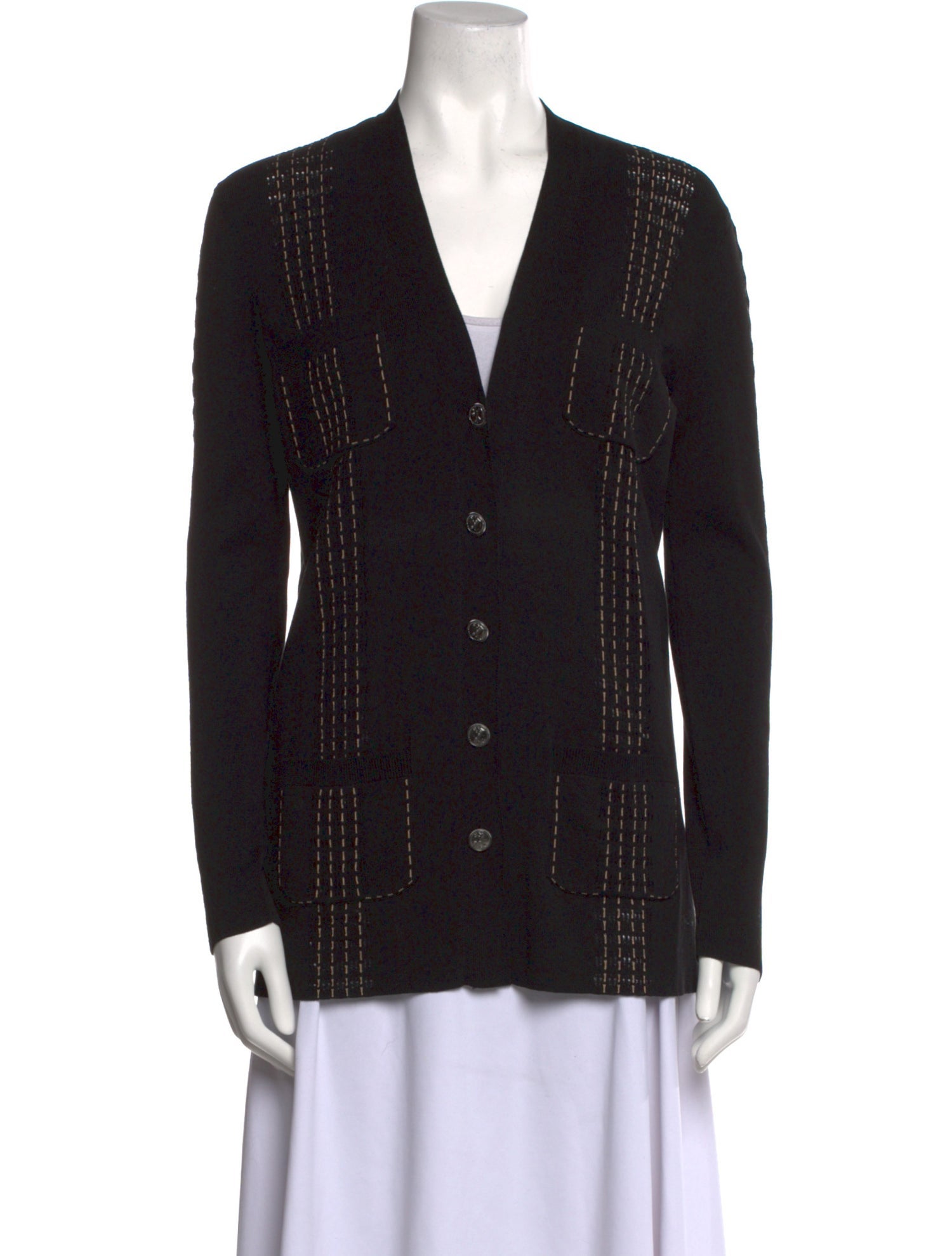 Chanel 2017 V-Neck Sweater