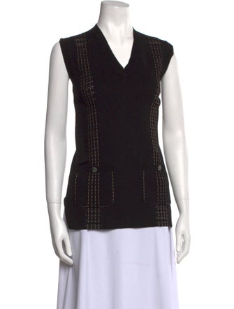 Chanel 2017 V-Neck Sweater