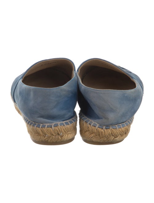 Chanel Interlocking CC Logo Suede Espadrilles