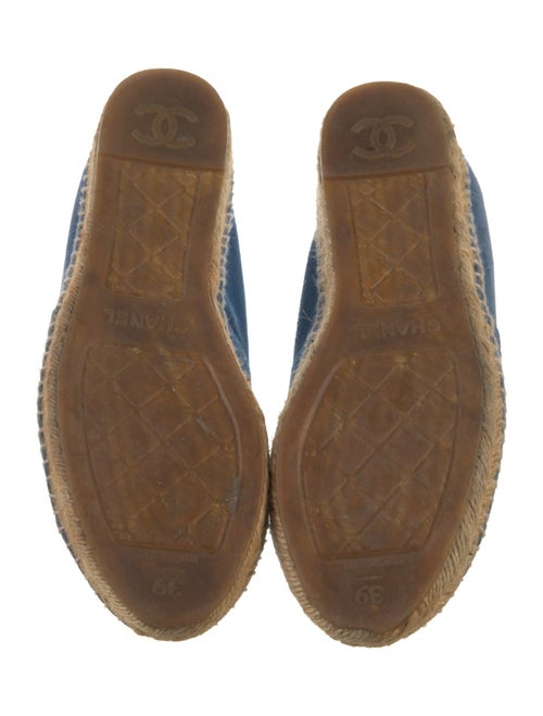 Chanel Interlocking CC Logo Suede Espadrilles