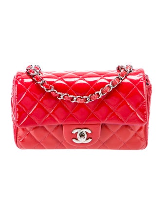 Chanel Classic Patent Rectangular Mini Flap Bag