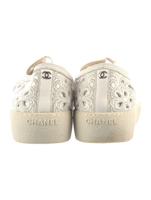 Chanel Interlocking CC Logo Lambskin Sneakers