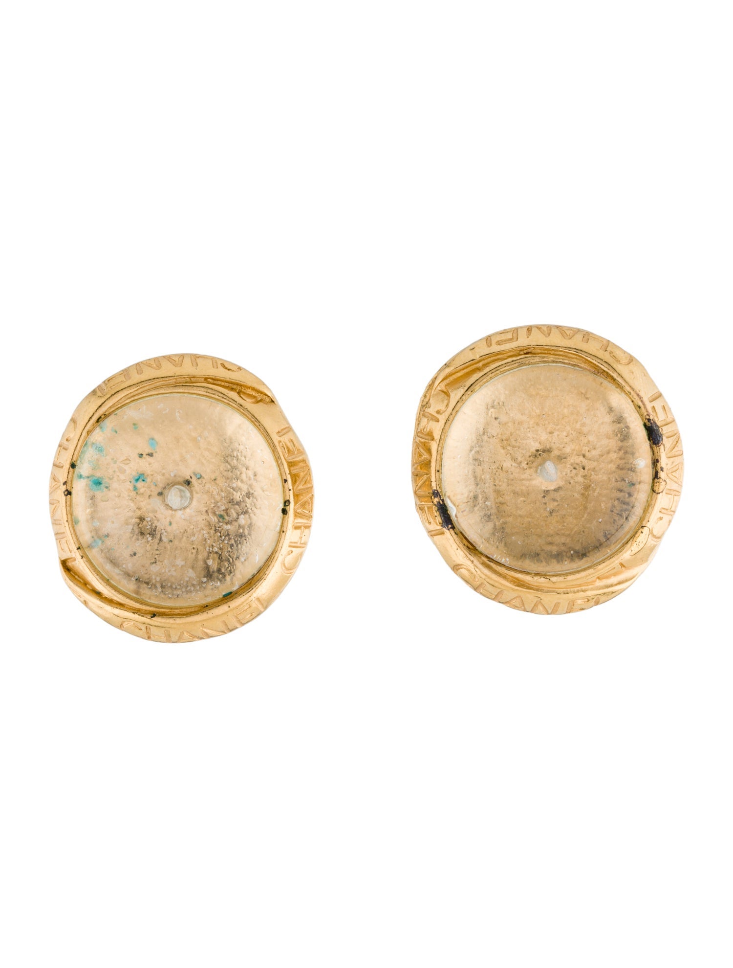 Chanel Vintage Gripoix Clip-On Earrings