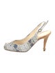 Chanel 2012 Interlocking CC Logo Slingback Pumps