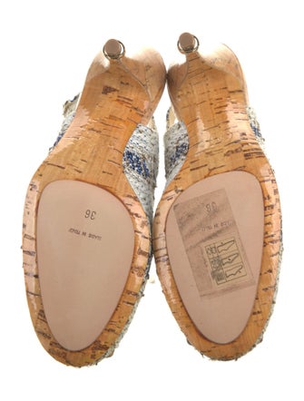 Chanel 2012 Interlocking CC Logo Slingback Pumps