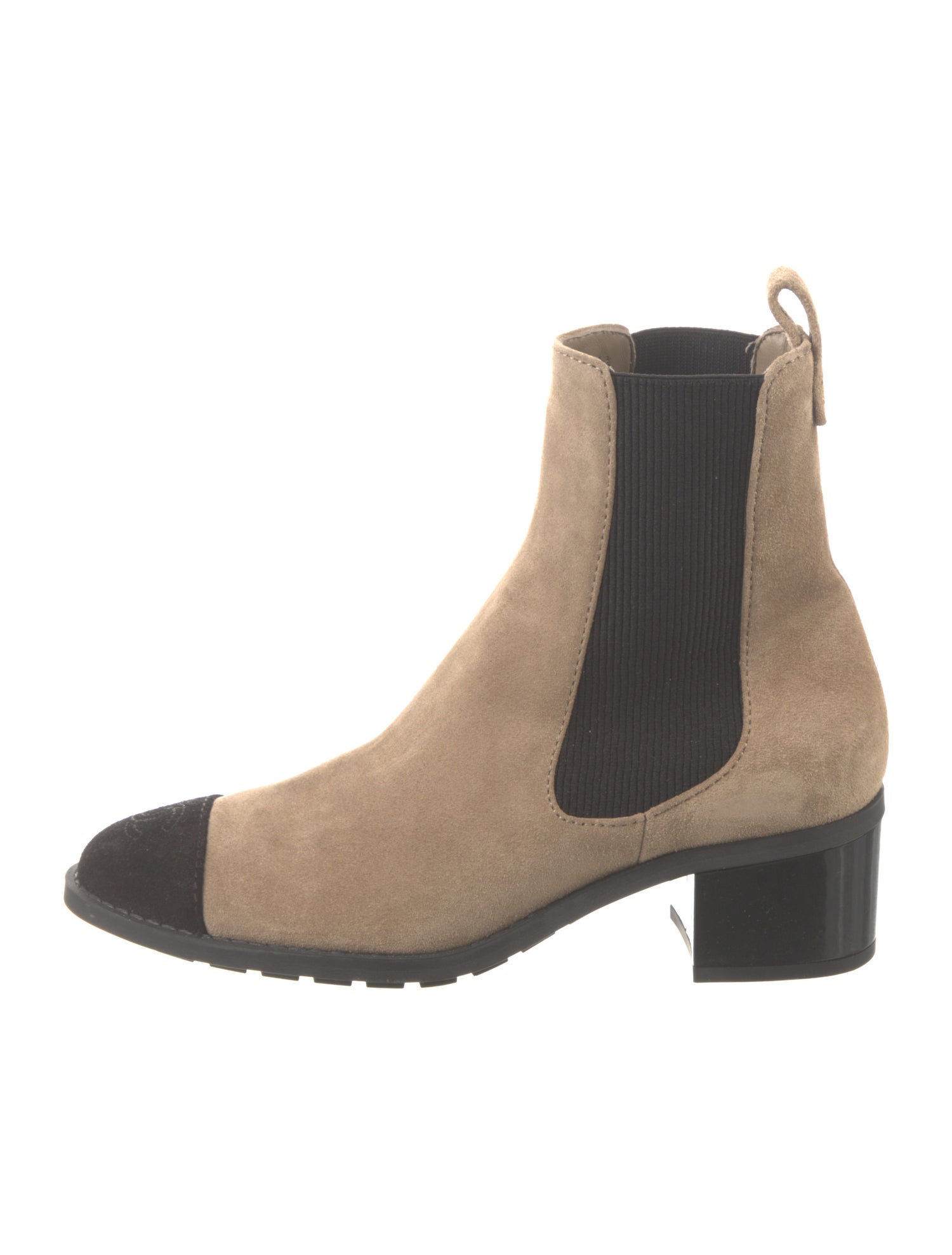 Chanel 2024 Interlocking CC Logo Chelsea Boots