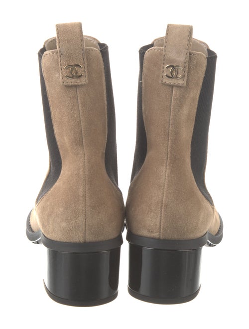 Chanel 2024 Interlocking CC Logo Chelsea Boots