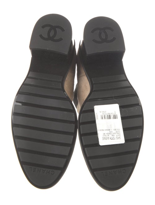 Chanel 2024 Interlocking CC Logo Chelsea Boots