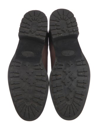 Chanel Interlocking CC Logo Leather Chelsea Boots