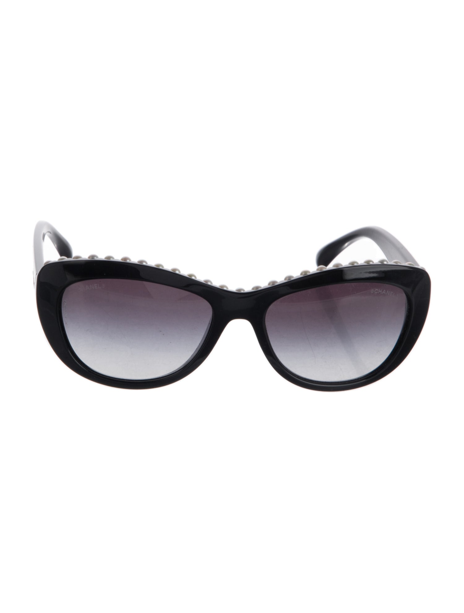 Chanel Freshwater Cultured Pearl Interlocking CC Logo Sunglasses