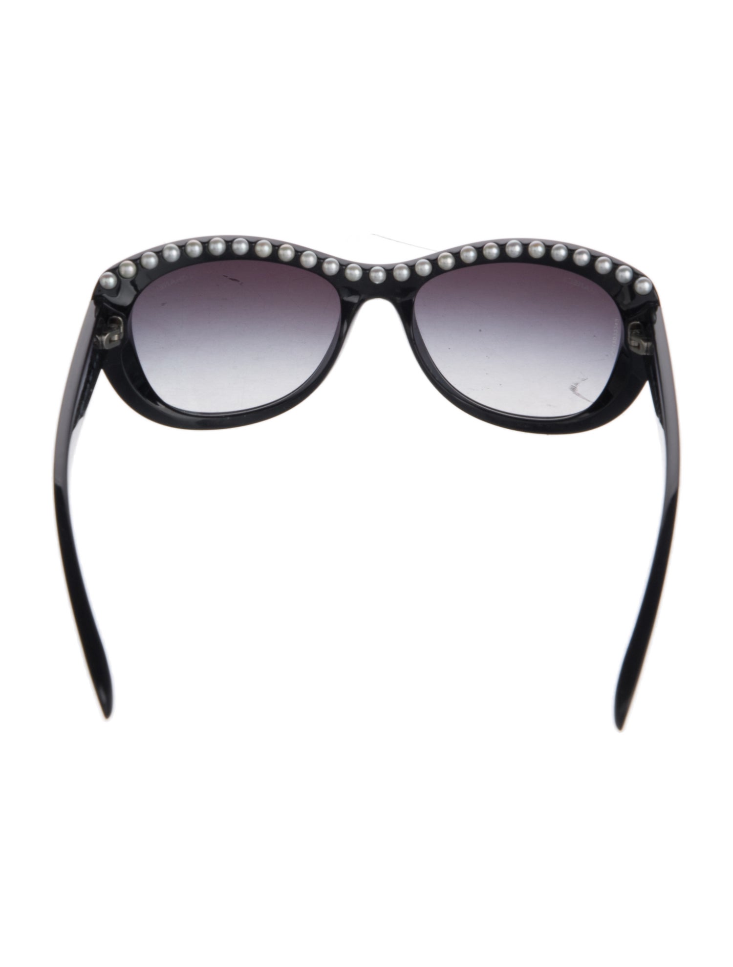 Chanel Freshwater Cultured Pearl Interlocking CC Logo Sunglasses