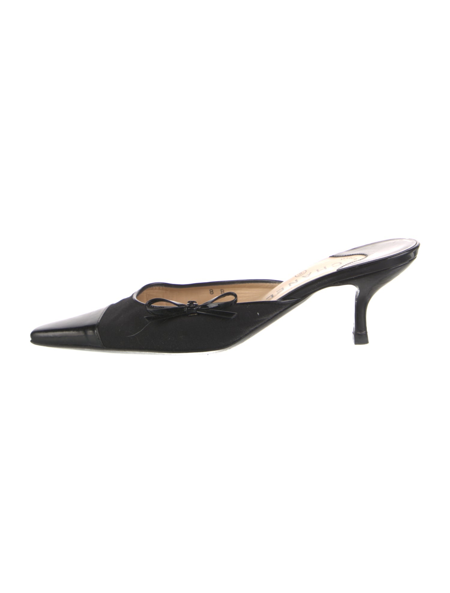 Chanel Interlocking CC Logo Canvas Mules