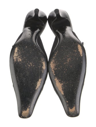 Chanel Interlocking CC Logo Canvas Mules