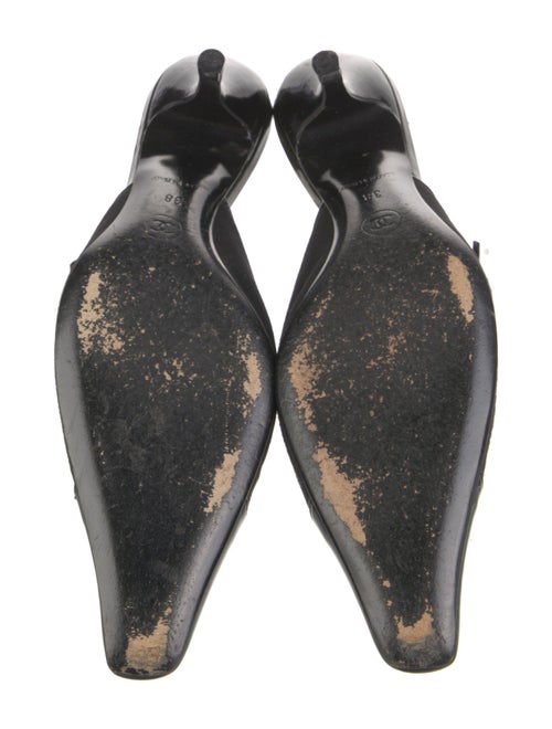 Chanel Interlocking CC Logo Canvas Mules