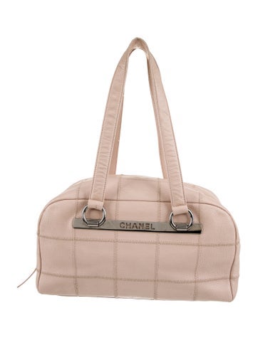 Chanel Handle Bags Square Quilt LAX Bowler Bag